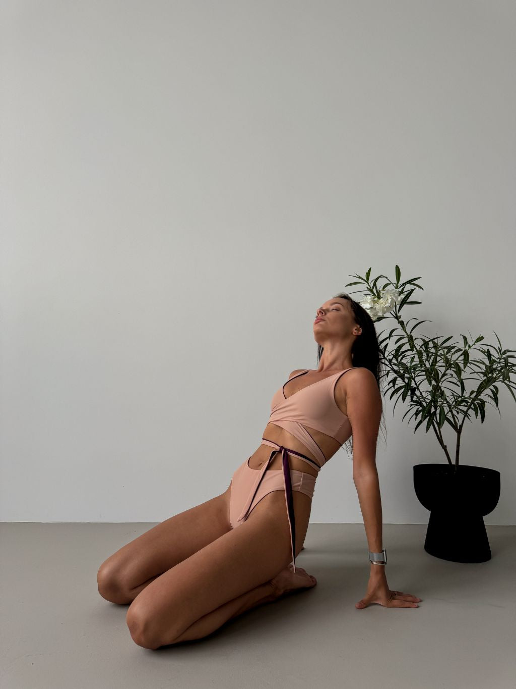 Flat lay of Mexico Reversible Swimsuit – two-color design