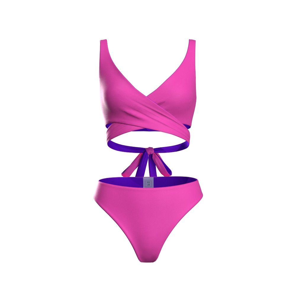 Mexico – Reversible Swimsuit (Pink & Purple)