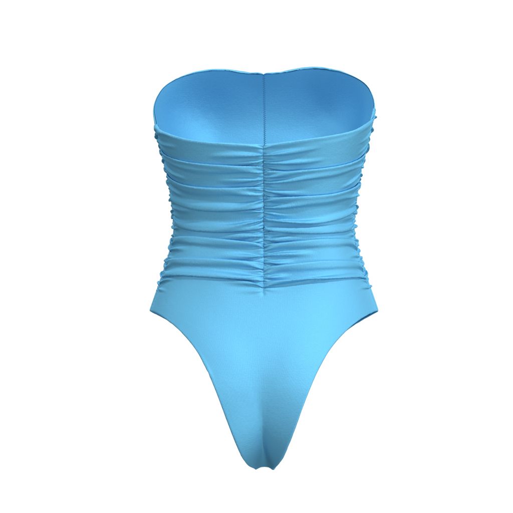 Casablanca swimsuit – back view with ruching