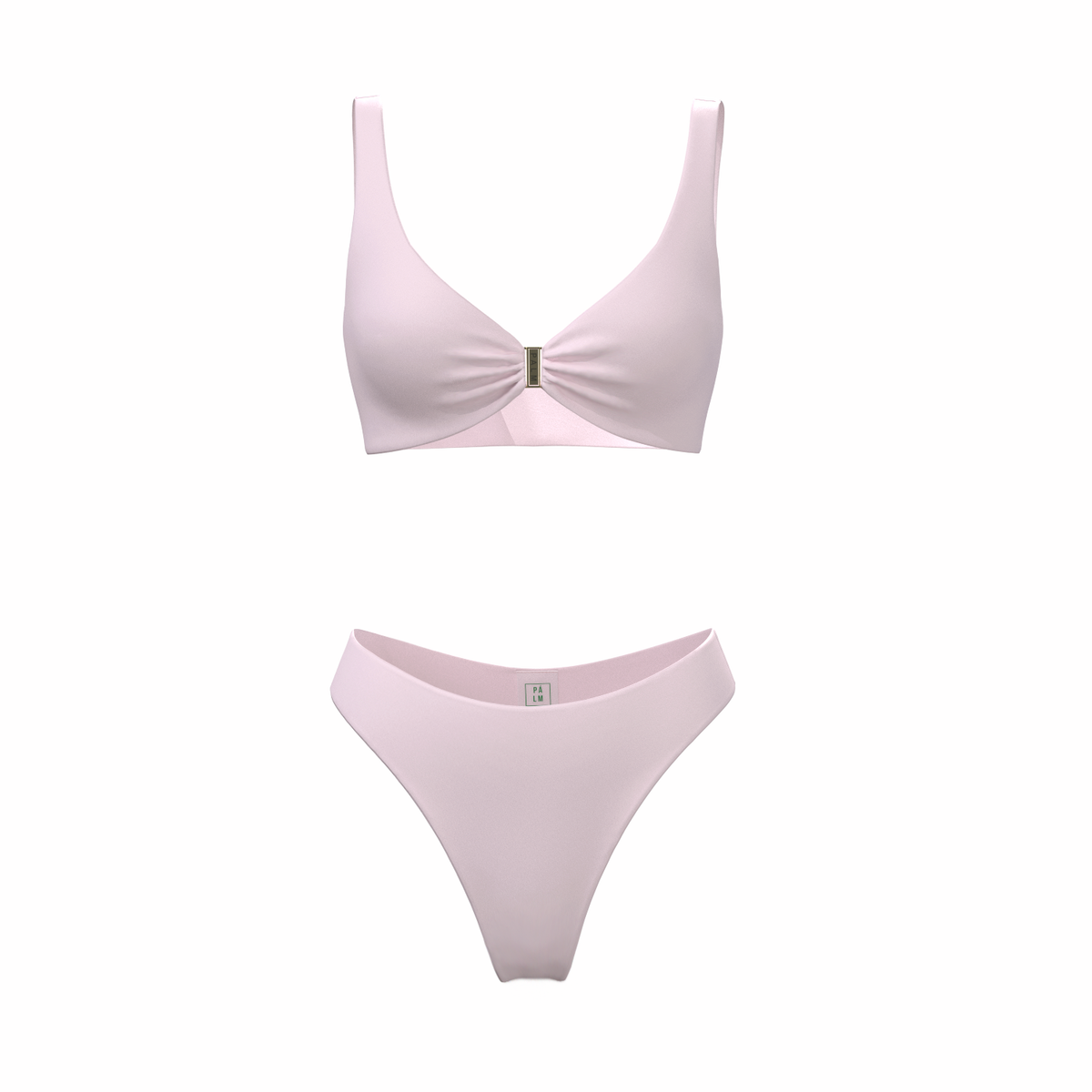 Corse Baby Pink bikini, front product view