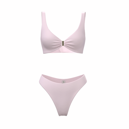 Corse Baby Pink bikini, front product view