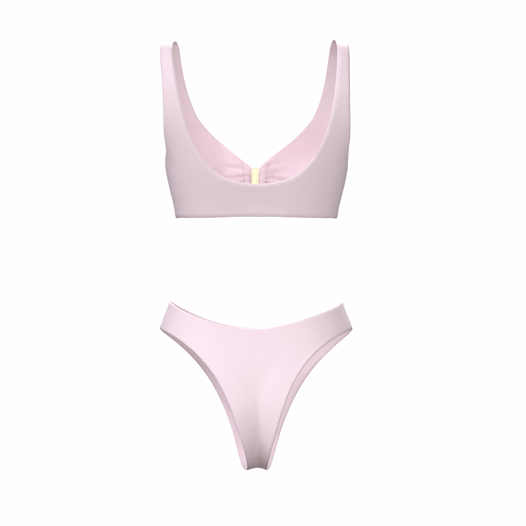 Corse Baby Pink bikini, back product view