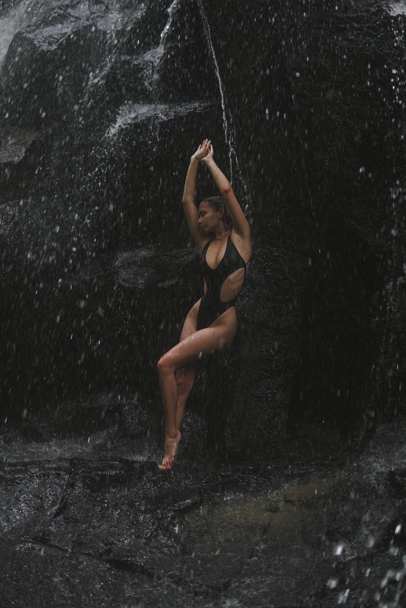 PÁLM brand editorial — waterfall