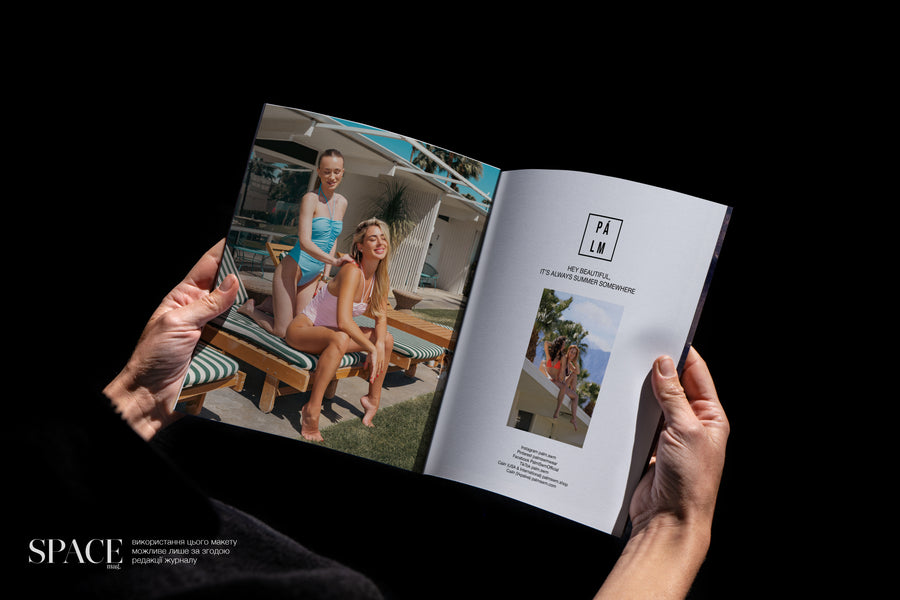 Space Mag feature — PÁLM SWM California resort editorial, Spring 2025